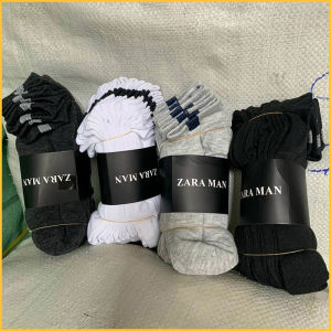 [Set 10 đôi] Vớ tất cotton ZARA - Vớ cổ ngắn cho nam nữ
