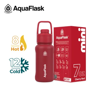 AquaFlask Mini Collection – 7oz Insulated Bottle | Strappy Multi-Purpose Strap Charm