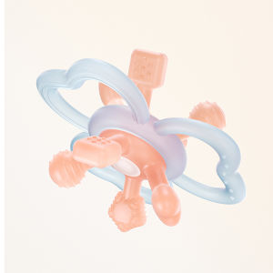 JOYNCLEON ซิลิโคนเคี้ยวได้ของเล่นที่ให้เด็กทารกกัดสำหรับการดูแลช่องปากของทารกและการฝึกจับ