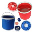 Xô đựng nước 11L gấp gọn tiện dụng cho việc rửa xe, đi du lịch. 