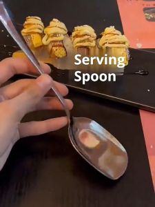 3pcs Serving Spoon Set Stainless Steel Serving Spoon Makapal Kutsara Dinner Spoon Kitchen Utensils PAZU