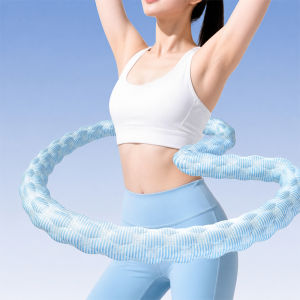 SG STOCK Hula Hoop Ice Silk Soft Spring Weighted Massage Beads Design Quiet Elastic Home Gym Exercise