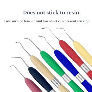 1/7pcs Dental Resin Filled Restorative Instrument Filler Aesthetic Restoration Knife Silicone Handle Dentistry Tools