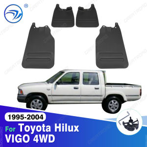 4Pcs Durable ABS Mud Flaps For Toyota Hilux Vigo 4WD 1995-2004 2000 2001 2002 2003 Car Mud Flaps Fender Guards Auto Accessories
