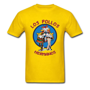 [Local Stock] VCC Funny LOS POLLOS HERMANOS Men T-Shirts Breaking Bad 3D Printed Streetwear Men Women Oversized Polyester Tees Tops Men Clothing
