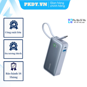 Pin dự phòng Anker Nano A1259 (1A1C 30W 10.000mah Cáp USB-C tích hợp) [Sản phẩm chính hãng - Bảo hành 18 tháng]