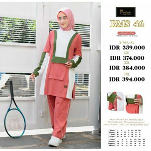 Terbaru Setelan Muslimah Celana OlahRaga Believe BMS 46 Jumbo Cotton Combad 20s Premium