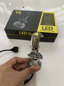 ĐÈN PHA BI CẦU MINI Y6 PHA TRẮNG +COS VÀNG CÓ CHỤP CĂN CHỈNH –GIÁ 1 BÓNG