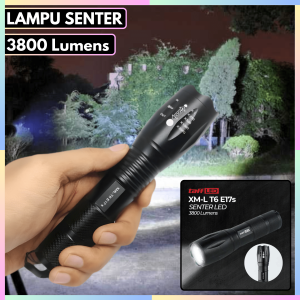 FAST DELIVERY TaffLED Lampu Senter Portable LED Mini Super Terang Outdoor Cree XM-L T6 3800 Lumens