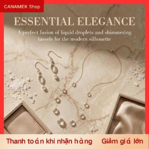 CS Rõ ràng nước thả Mặt Dây Chuyền Vòng cổ handmade Dewdrop phong cách nhựa đồ trang sức thanh lịch nhỏ giọt quyến rũ cho những dịp đặc biệt và tặng quà
