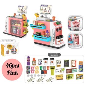 ~Ship From KL~ Pretend Play Supermarket Calculator Cash Register Kids Toy Cashier Set permainan budak shopping