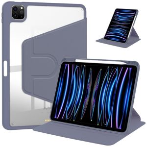 IPAD PRO 11 2024 CASING AUTO WAKE/SLEEP 360 ROTATING ACRYLIC CRYSTAL PROTECTIVE CASE