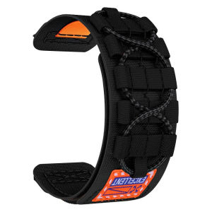 Nylon Loop Woven Band For Amazfit T-Rex 3 Pro 48mm Smart Watch Strap Tactical Rail Braid Bracelet