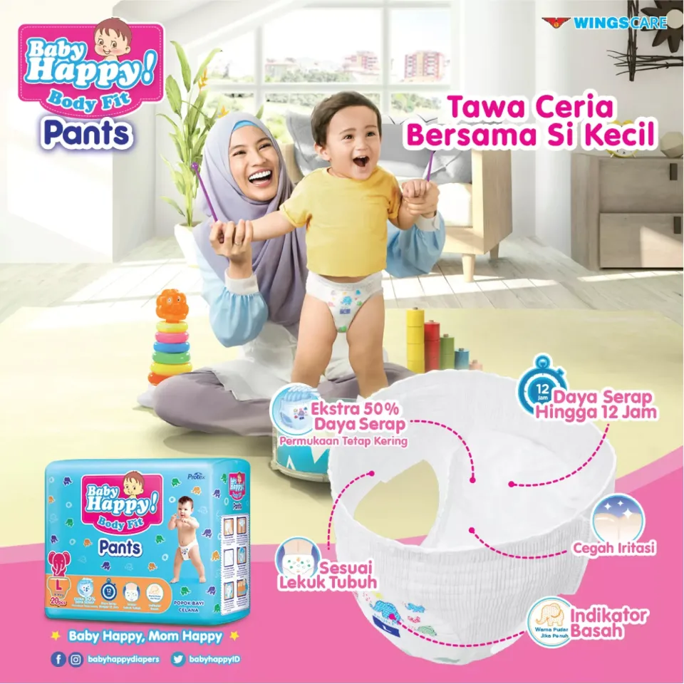 TERMURAHH !!!! Baby Happy Pants S M L XL XXL Popok Bayi Sekali