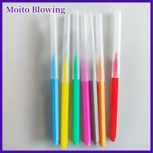 Moito 10ชิ้นแปรงไมโครบรัชงอได้แบบใช้แล้วทิ้งอุปกรณ์ต่อขนตาแปรงทำความสะอาดกาวติดขนตา