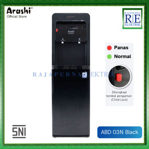 ARASHI Dispenser Air Galon Bawah ABD 04C - Fungsi Panas Dingin Normal - Hot & Cool
