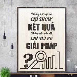 Tranh khẩu hiệu truyền cảm hứng tranh gỗ slogan tạo động lực cuộc sống
