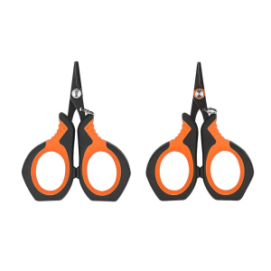 Fishing Line Scissors With Serrated Teeth Stainless Steel Fishing Scissor Plier Cut Braid Line Cutter Easy to Use