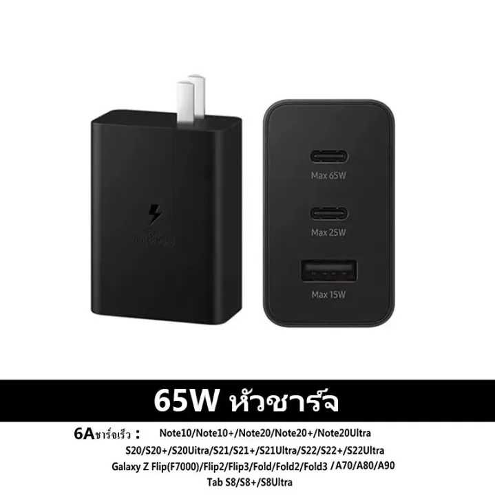 Ganve ชุดชาร์จซัมซุง สายชาร์จเร็ว samsung 25W Type c สายชาร์จ ...