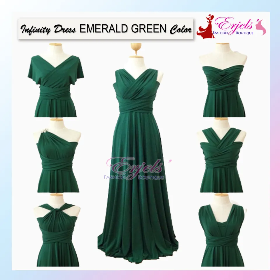 Infinity dress outlet dark green