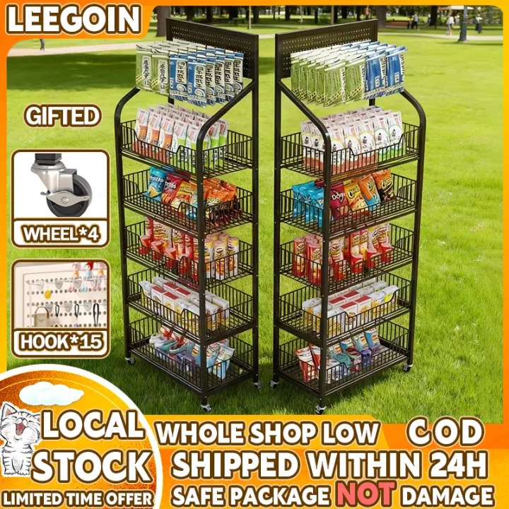 Supermarket%20Shelves%20display%20grocery%20rack%205%20layers%20for%20Store%20rack%20kitchen%20rack%20organizer%20space%20save%20Snack%20Shelf%20Convenience%20Store%20Multi-layered%20Shelf%20-%20Image%202