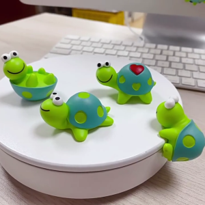 4PCS Lovely Turtles Resin Ornament Mini Resin Turtles Figurines for Car Interior or Garden or Landscape Decoration