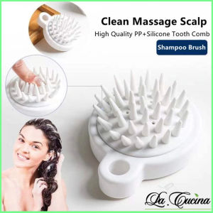 La Cucina Silicone Shampoo Brush Hair Cleaning Comb Mini Head Meridian Massage Artifact Scalp Massage