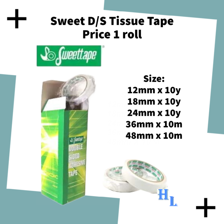 Double Sided Tape 24 mm x 10 m ( Tissue )