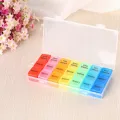 Kotak Obat 7 Hari Tempat Obat Harian 7 Days Pill Medicine Box Weekly Tablet Holder Storage Organizer Container Case Pill Box Splitters 3 Colors. 