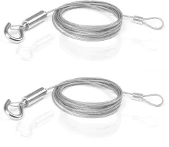 2PCS Adjustable Picture Hanging Wire Kit with Carabiner 1.5mm