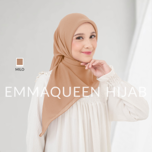 EmmaQueen - Jilbab Segiempat Polos Meera Polycotton Premium (Hijab Segiempat Bella Square)