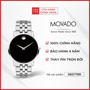 Đồng Hồ Thời Trang Nam Movado Máy Pin Museum Classic 0607199 40mm