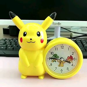 (Tặng kèm kính mắt trẻ em 23k)Đồng hồ báo thức cho bé hình pokemom Đồng hồ để bàn báo thức chuông kêu to hình độc đáo dễ thương phù hợp với phòng ngủ phòng làm việc sử dụng pin lâu.