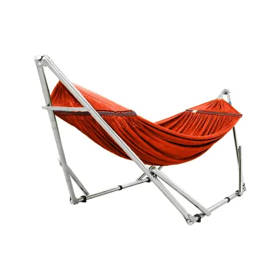 เปล เปลญวน เปลไกว เปลพับได้ ขนาดผู้ใหญ่นอน สีน้ำเงิน รับน้ำหนักได้ 150 kg.(โครงเปล+ผ้าเปล)