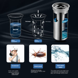 Xinkunlong K8205 30X8CM 304 Stainless Steel Bathroom Rectangular Floor Drain Deodorant Drainage Floor Drains (Side Drainage）