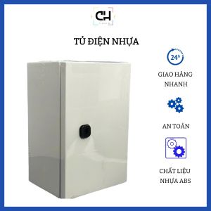 Tủ điện nhựa ABS Lihhan - Vỏ tủ điện công nghiệp có khóa khép kín chống bụi chống nước chống cháy