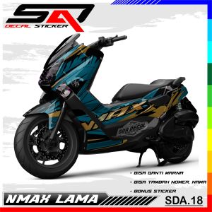 DECAL NMAX LAMA 2016 - 2019 - STIKER FULL BLOK NMAX 2016-2019 - STIKER NMAX FULL BODY SDA.018