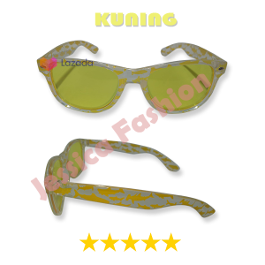 SUNGLASSES KIDS JELLY SHARK - Kacamata Gaya Keren Trandy Bentuk Kotak Warna Frame Jelly Bening Motif Shark Anti Silau UV Debu Cocok Untuk Anak Cewek Cowok - FREE CASE