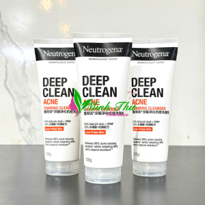 Sữa Rửa Mặt Neutrogena Deep Clean Acne Foaming Cleanser 100g - Dành Cho Da Mụn