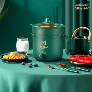 Nồi Lẩu Điện Mini Nấu Mì 2 Tầng Kèm Giá Hấp