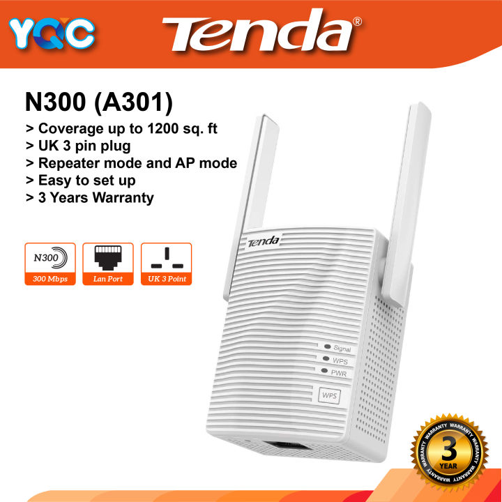 Tenda Router Tenda N300 Mini Wifi Repeater A301 Tenda A301