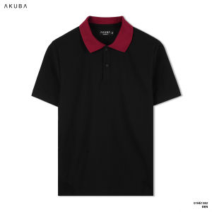 [NEW COLLECTION] Áo Polo Nam AKUBA Tay Ngắn Form Slim Cổ Bẻ Phối Màu Chất Cotton Thấm Hút Tốt | 01HE1382