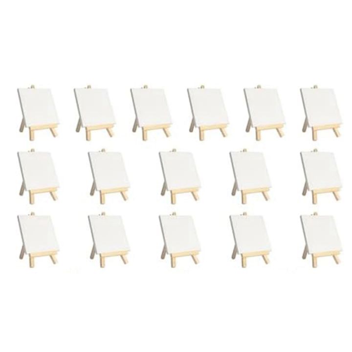 Mini Canvases with Easel Sets, Small Painting Canvas with Mini Easel 4 ...