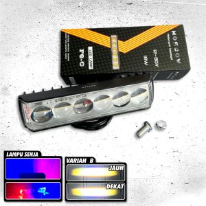 LAMPU SOROT / TEMBAK FOGLAMP LED 6 MATA MODEL SQL ORIGINAL MOSCOW POWER 18W PER LAMPU HARGA 1PCS WARNA PUTIH KUNING SUPER TERANG LAMPU DEPAN UNTUK MOTOR / MOBIL / TRUCK /FUSO DLL DC 12 - 80 V LAMPU TEMBAK / SOROT SQL CREE ANGEL EYE FREE BAUT DAN BREKET