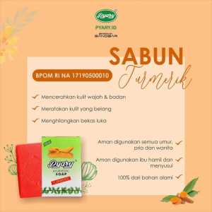SABUN ARAB PYARY TURMERIC (ORANGE) & NALPAMARA (HIJAU) BPOM 75gr