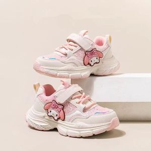 Christmas gifts Halloween Kuromi Melody Girls Board Shoes Sanrio Spring Autumn New Cartoon Kawaii Soft Soled Casual Shoes Student Cartoon Sports Shoes
