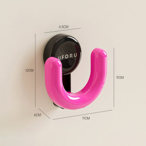 UFORU  ถ้วยดูดชั้นวางรองเท้าลากสูญญากาศกดแบบไม่เจาะรูตะขอรับน้ำหนัก5kg Slippers Storage Rack DD2458-1