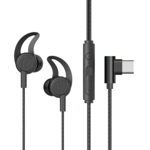 Wired earphone stereo sound sports headset with microphone gaming earphones 3.5mm/Type-C plug in-ear headphone for music calls