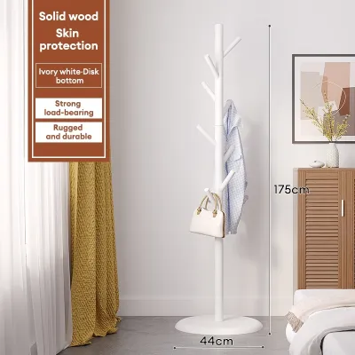 Ditto Solid Wood 175cm Bag Rack Stand Coat Rack Stand Cloth Rack Stand Shelves Rack for Home Furniture Wood/White/Brown Color