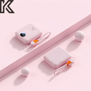 Sạc dự phòng hút nam châm 15W tích hợp dây sạc 22.5W 5000mAh  màn hình LCD % PiN thiết kế nhỏ gọn